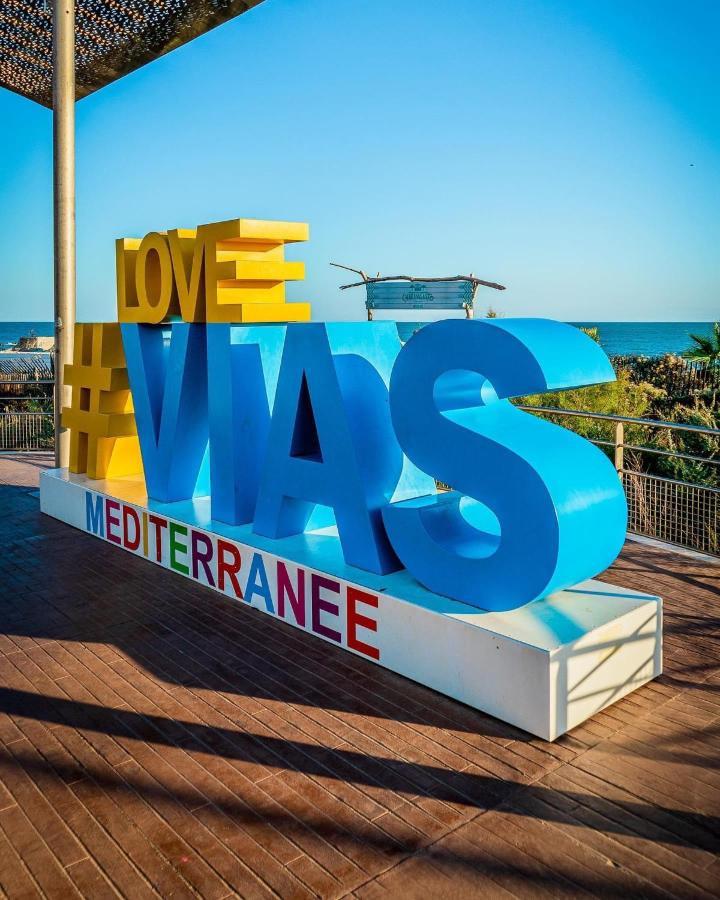 Mobilhome La Carabasse Vias Plage ภายนอก รูปภาพ