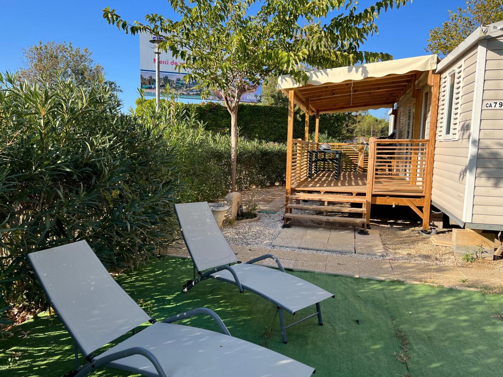 Mobilhome La Carabasse Vias Plage ภายนอก รูปภาพ