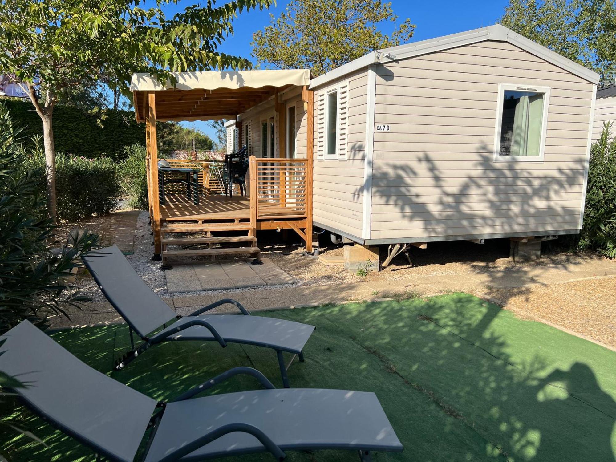 Mobilhome La Carabasse Vias Plage ภายนอก รูปภาพ